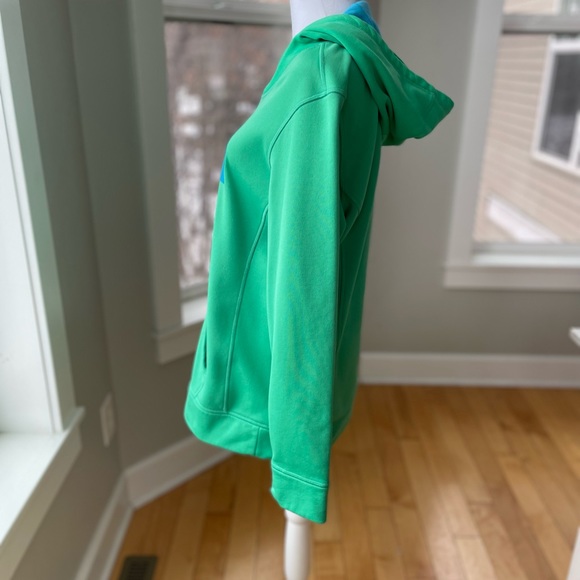 The North Face Green Blue Fleece Lined Hoodie Size Women’s Large - Picture 2 of 10
